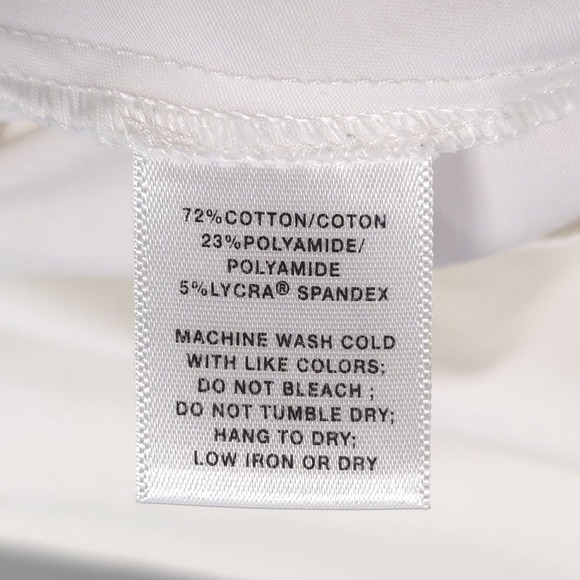 LAFAYETTE 148 Ivory Zip Front Classic Blouse Long Sleeve Stretch Top 22W - Picture 6 of 8